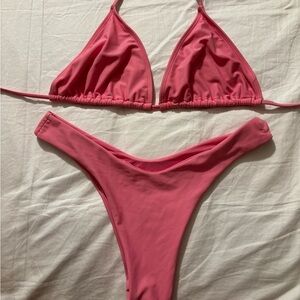 Blackbough pink bikini set